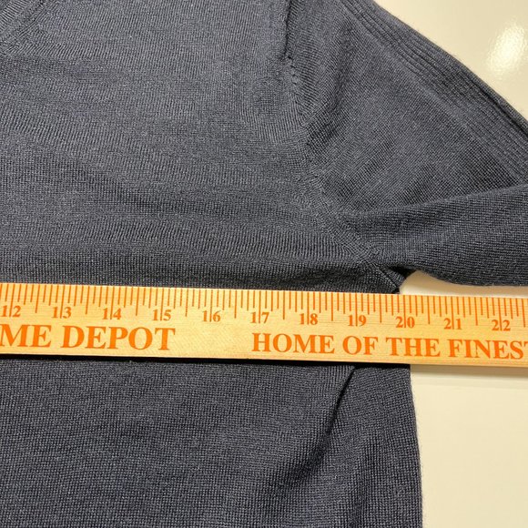 Calvin Klein Merino Wool Sweater Men Blue Classic Sweatshirt Casual Size Small - Picture 5 of 6